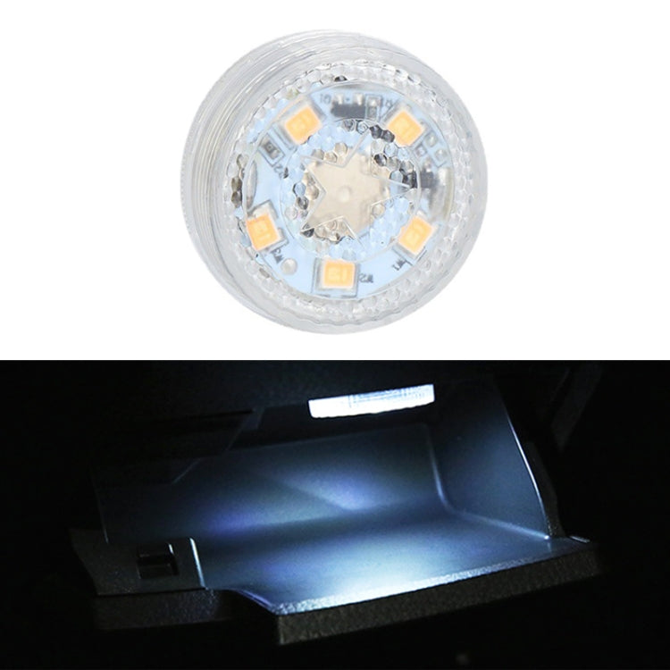 Car LED Interior Touch Light with A Button Battery — Pink Light