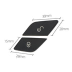 For Mercedes-Benz E-Class 2016-2021 Left Driving Car Left Side Door Lock Switch Buttons 2059055251 — Black