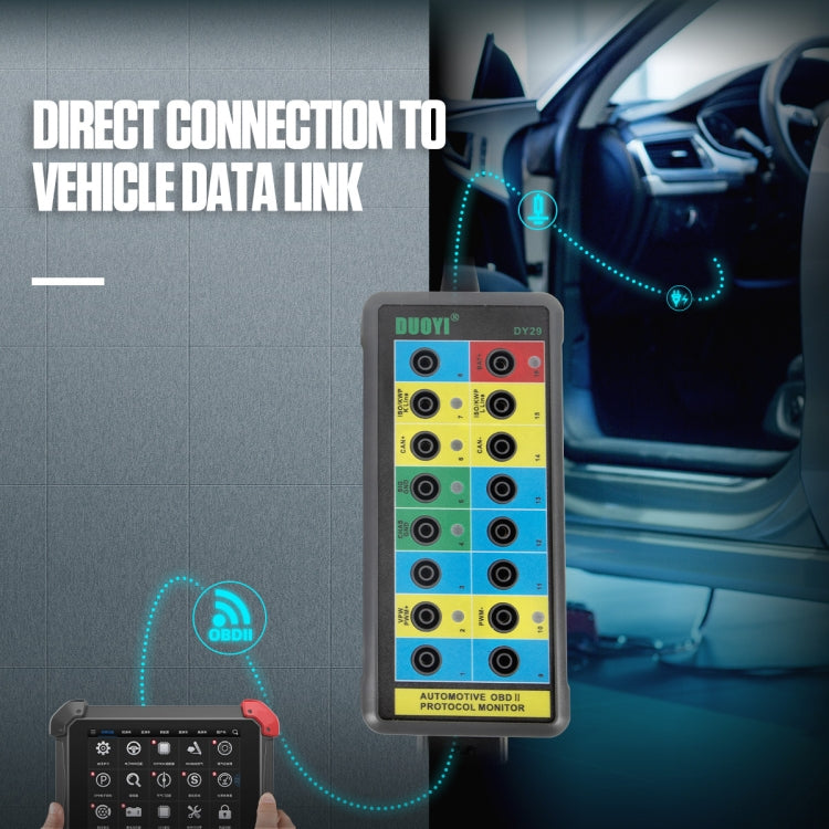 DUOYI DY29 Car OBD2 Diagnostic Protocol Detector Tester — view 6