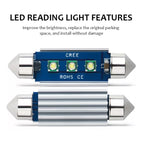 2pcs 31mm IC12V / 2.76W / 0.23A / 300LM 3LEDs SMD Car Reading Lamp Dome Light