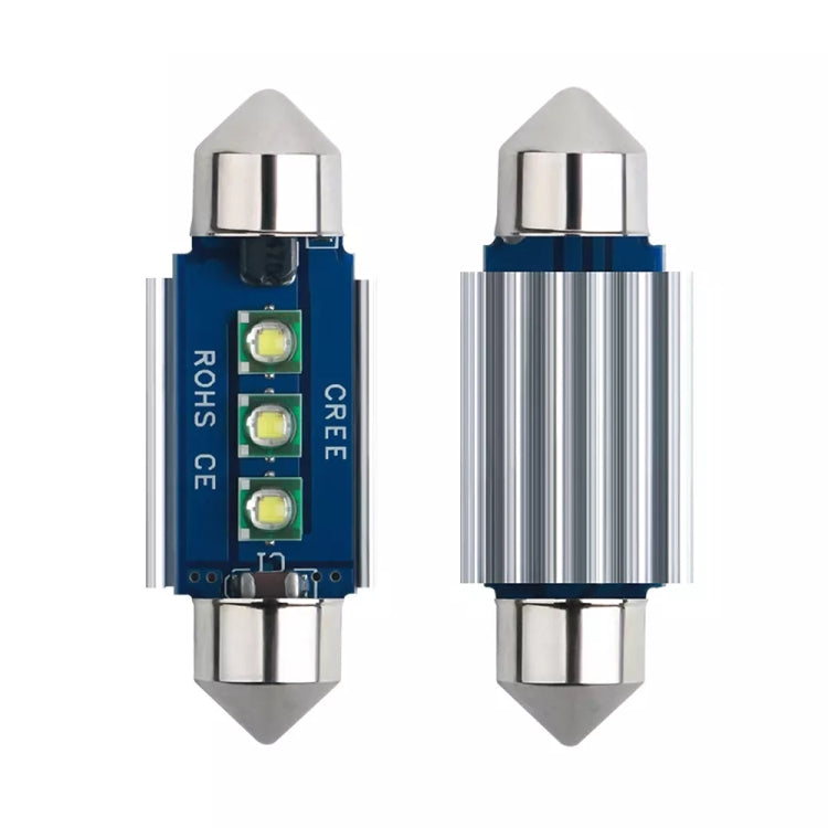 2pcs 36mm IC12V / 2.76W / 0.23A / 300LM 3LEDs SMD Car Reading Lamp Dome Light