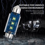 2pcs 39mm IC12V / 2.76W / 0.23A / 300LM 3LEDs SMD Car Reading Lamp Dome Light