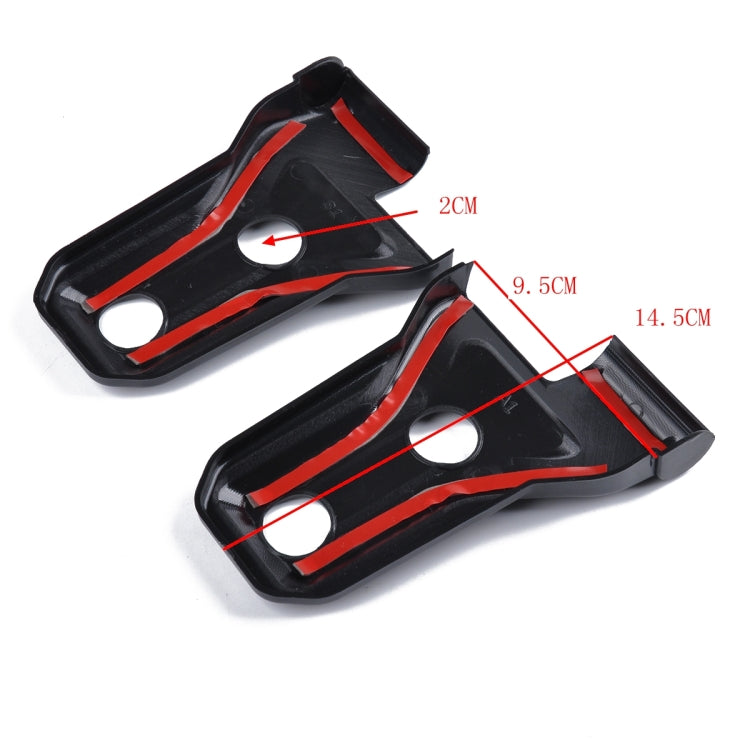 8 PCS Automotive ABS Side Door Hinge Protector Cover Trim for Jeep Wrangler JL 4 Door 2018-2019