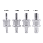 Car 8mm Aluminium Alloy Fuel Petrol One Way Non Return Check Valve — view 4
