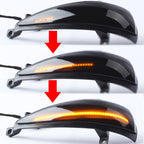 1 Pair For Honda Civic 2006-2011 Car Dynamic LED Turn Signal Light Rearview Mirror Flasher Water Blinker