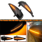 1 Pair For Honda Civic 2006-2011 Car Dynamic LED Turn Signal Light Rearview Mirror Flasher Water Blinker