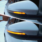 1 Pair For Volkswagen Golf 6 MK6 Car Dynamic LED Turn Signal Light Rearview Mirror Flasher Water Blinker, with Hole, For Volkswagen Golf 6 MK6, with Hole