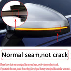 1 Pair For Volkswagen Golf 6 MK6 Car Dynamic LED Turn Signal Light Rearview Mirror Flasher Water Blinker, with Hole, For Volkswagen Golf 6 MK6, with Hole