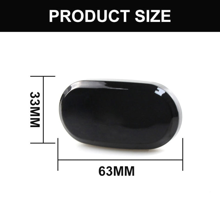 2pcs For Suzuki Jimny JB64W 2018/07- Car Dynamic LED Fender Side Light — Transparent Black