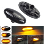 2pcs For Mazda 2 DY 2003-2007 Car Dynamic LED Fender Side Light