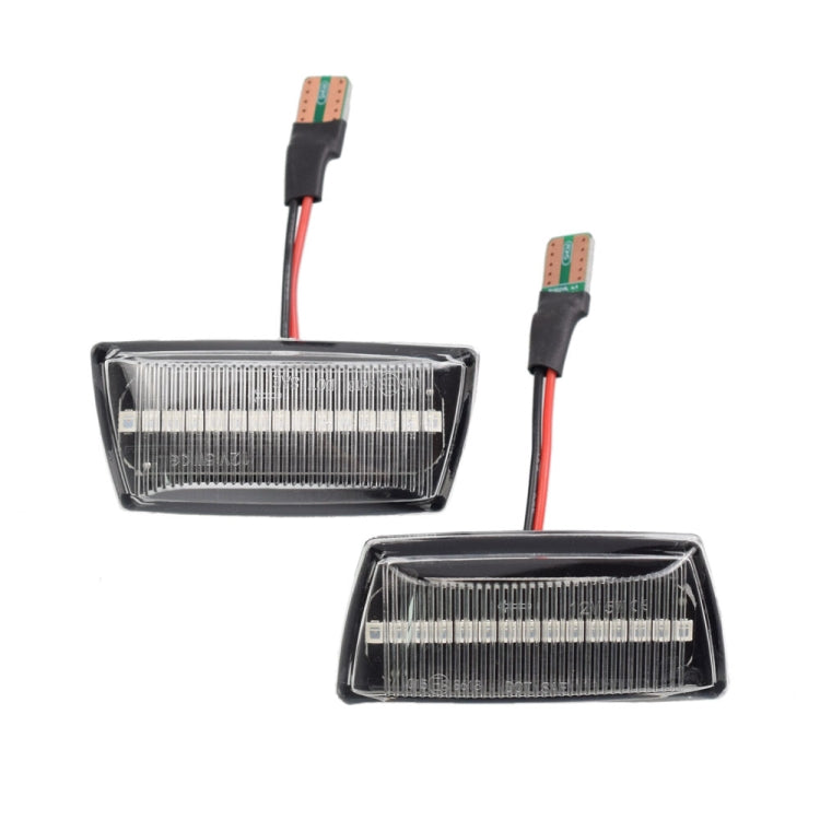 2pcs For Chevrolet Cruze 2009-2014 Car Dynamic LED Fender Side Light 1713423 — For Chevrolet Cruze 2009-2014 (Transparent)