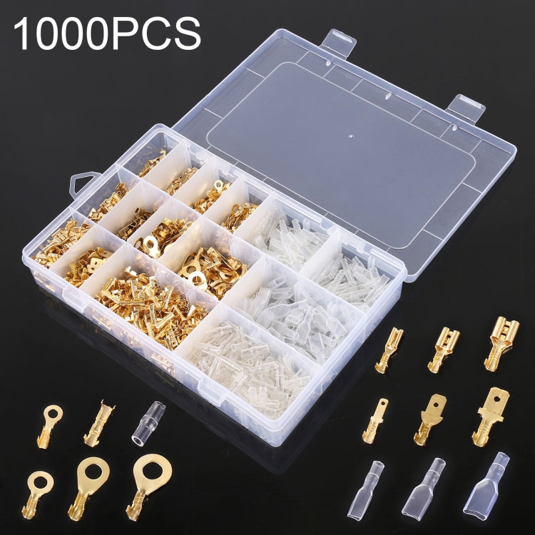 Cable Spade Plug Connector DIY Terminal Connectors, 1000 in 1