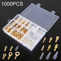 Cable Spade Plug Connector DIY Terminal Connectors, 1000 in 1