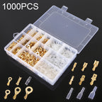 Cable Spade Plug Connector DIY Terminal Connectors, 1000 in 1