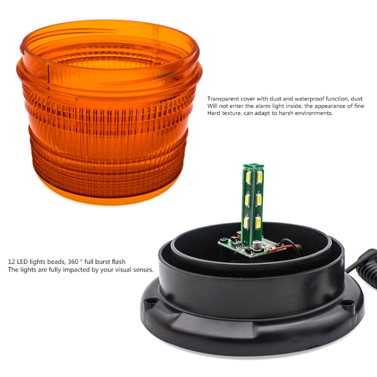 School Bus Engineering Vehicle Safety Warning Light Rear-end Collision Yellow Signal Lamp