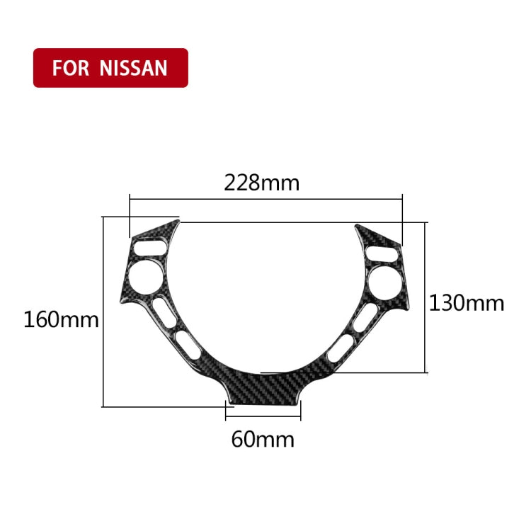 Car Carbon Fiber Steering Wheel Buttons Decorative Sticker for Nissan GTR R35 2008-2016, Left and Right Drive Universal — Steering Wheel Buttons