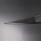 1 Pairs Carbon Fiber Car Lamp Eyebrow Decorative Sticker for BMW E90 / 318i / 320i / 325i 2005-2008, Drop Glue Version
