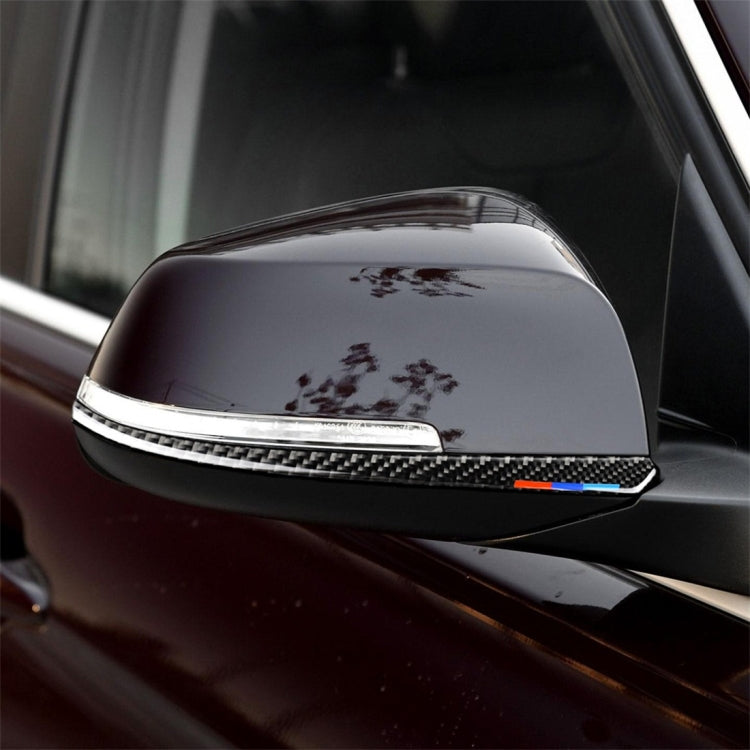 Three Color A Carbon Fiber Car Rearview Mirror Bumper Strip Decorative Sticker for BMW F30 2013-2018 / F34 2013-2017 — CRP8184A