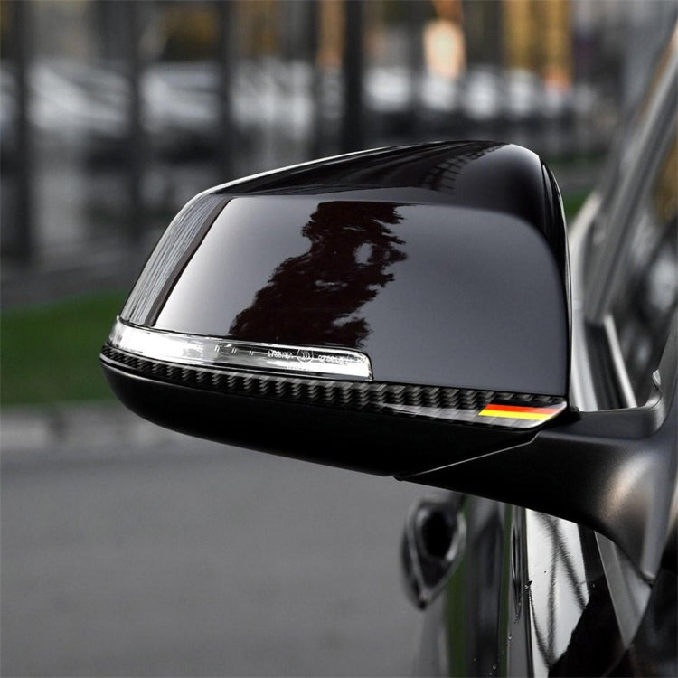 Three Color A Carbon Fiber Car Rearview Mirror Bumper Strip Decorative Sticker for BMW F30 2013-2018 / F34 2013-2017 — CRP8184B