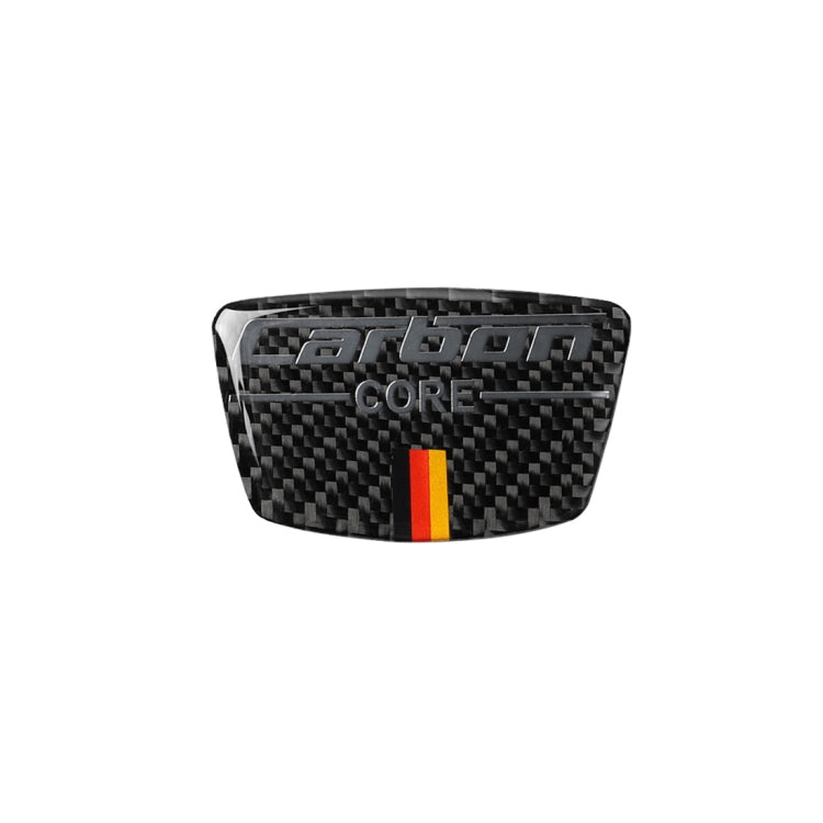 Car Carbon Fiber German Flag Pattern Doorpost Decorative Sticker for Audi TT, Left and Right Drive Universal