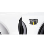 Car Carbon Fiber German Flag Pattern Doorpost Decorative Sticker for Audi TT, Left and Right Drive Universal