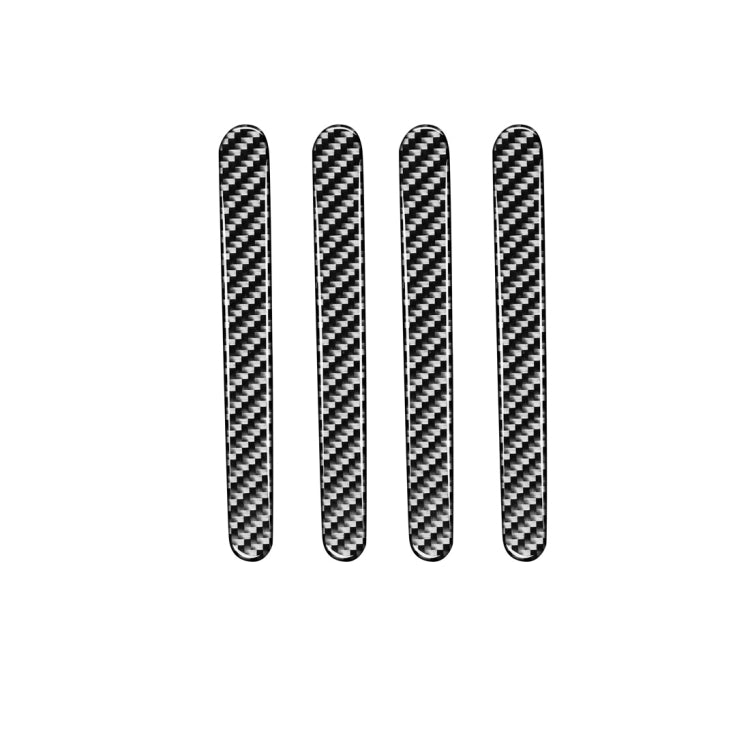 4 PCS Car Carbon Fiber Door Outside Handle Decorative Stickers for Chevrolet Cruze 2009-2015, Left and Right Drive Universal