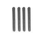 4 PCS Car Carbon Fiber Door Outside Handle Decorative Stickers for Chevrolet Cruze 2009-2015, Left and Right Drive Universal