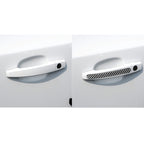 4 PCS Car Carbon Fiber Door Outside Handle Decorative Stickers for Chevrolet Cruze 2009-2015, Left and Right Drive Universal