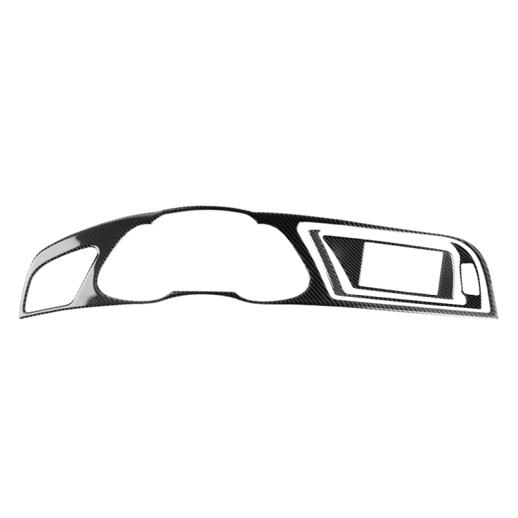 Car Carbon Fiber Dashboard Frame Decorative Sticker for Audi A4 2013-2014, Left Drive
