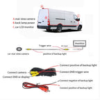 PZ465 Car Waterproof Brake Light View Camera + 7 inch Rearview Monitor for Citroen / Peugeot / Toyota