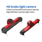 PZ460 Car Waterproof HD High Position Brake Light View Camera + 7 inch Rearview Monitor for Fiat / Citroen / Peugeot