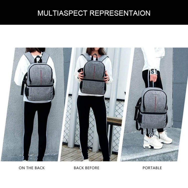Multi-functional Waterproof Nylon Shoulder Backpack Padded Shockproof Camera Case Bag for Nikon Canon DSLR Cameras