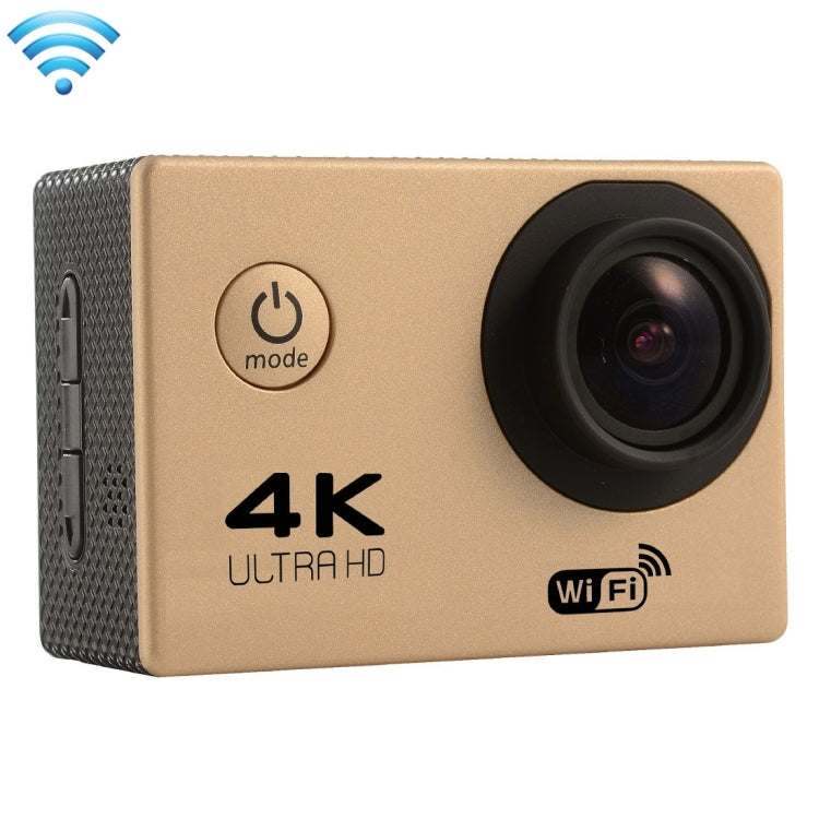 F60 2.0 inch Screen 170 Degrees Wide Angle WiFi Sport Action Camera Camcorder with Waterproof Housing Case, Support 64GB TF Card — Black