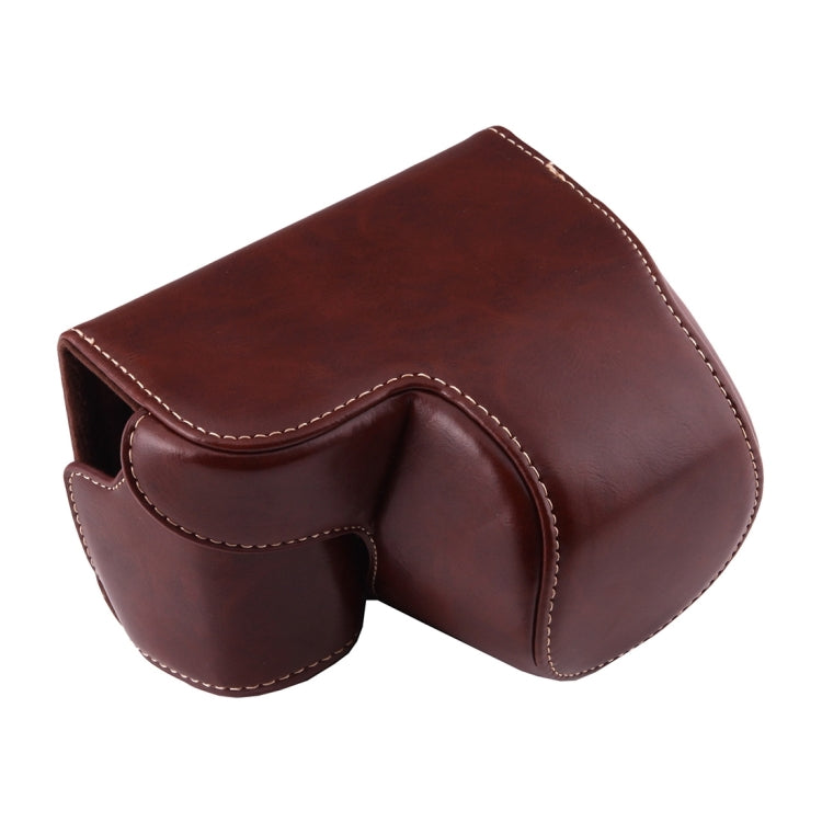 Full Body Camera PU Leather Case Bag with Strap for Sony A6000 / A6300 / Nex 6