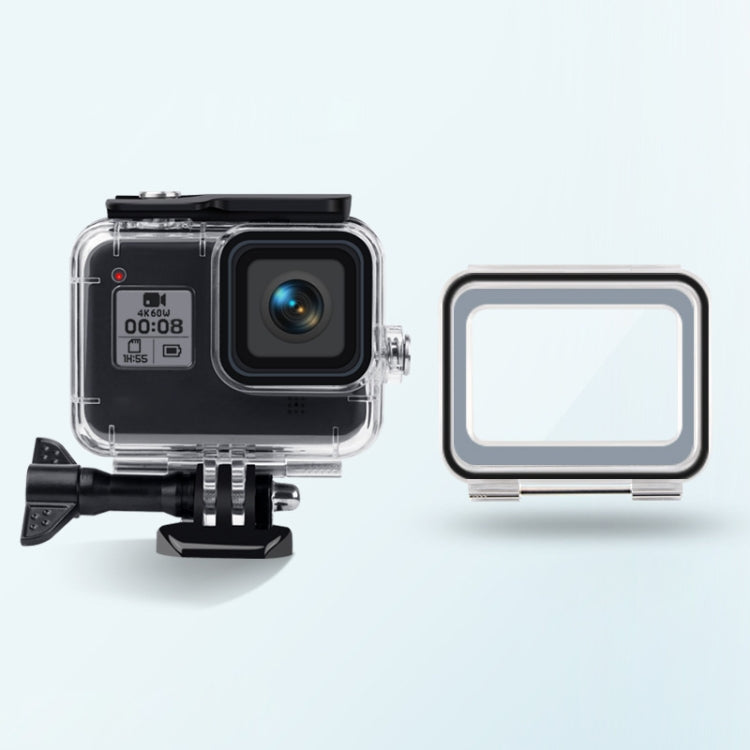 45m Waterproof Case + Touch Back Cover for GoPro HERO8 Black — Case + Touch Cover for GoPro8