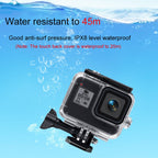 45m Waterproof Case + Touch Back Cover for GoPro HERO8 Black — view 3