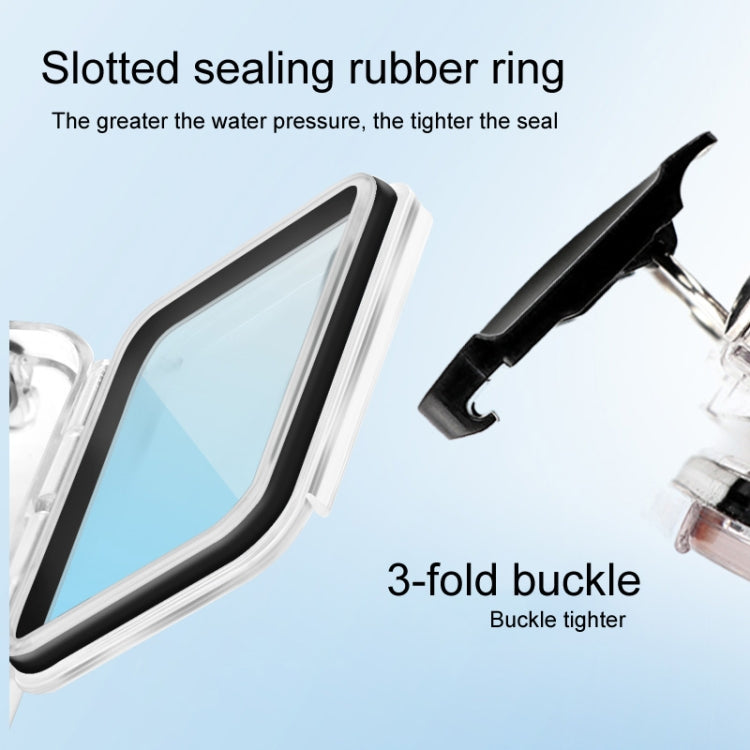 45m Waterproof Case + Touch Back Cover for GoPro HERO8 Black — view 4
