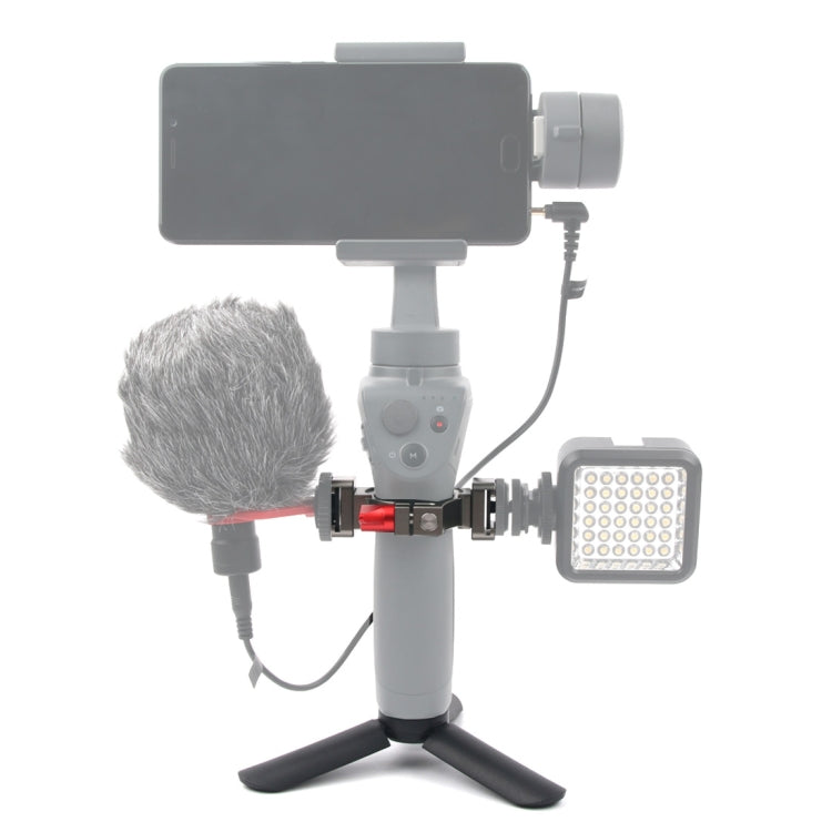 Mini Tripod Mount + Flashlight Extension Bracket for DJI OSMO Mobile 2