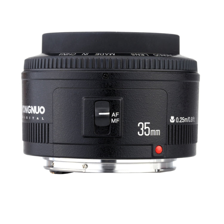 YONGNUO YN35MM F2N 1:2 AF/MF Wide-Angle Fixed/Prime Auto Focus Lens for Nikon DSLR Cameras