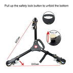 Kingjoy VX-600D Aluminium Alloy Camera Big Wheel Tripod Pulley Base — view 5