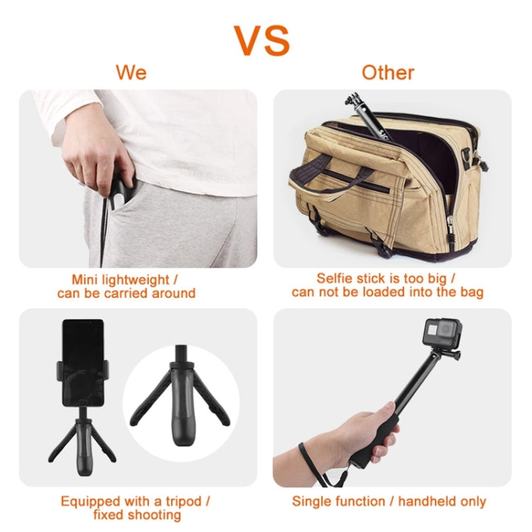 GP446 Multifunctional Mini Fixed Tripod for DJI, Insta360, GoPro and Other Action Cameras