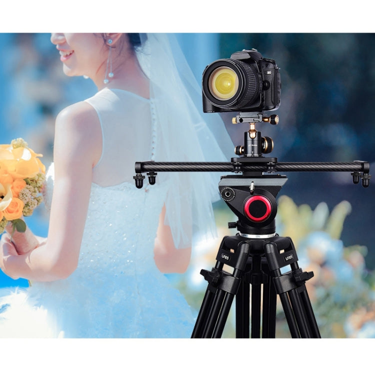YELANGU L40T 40cm Carbon Fiber Slide Rail Track for SLR Cameras / Video Cameras