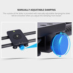 YELANGU L40T 40cm Carbon Fiber Slide Rail Track for SLR Cameras / Video Cameras