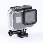 45m Waterproof Housing Protective Case with Buckle Basic Mount & Screw, For GoPro HERO8 Black
