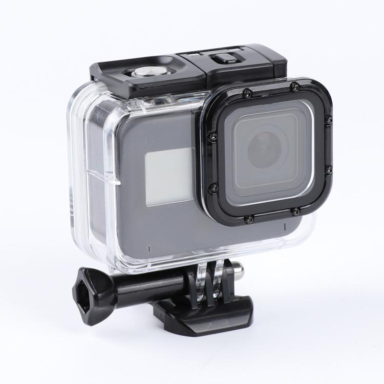45m Waterproof Housing Protective Case with Buckle Basic Mount & Screw, For GoPro HERO8 Black
