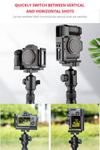 YELANGU CL6 YLG0712A Vertical Shoot Quick Release L Plate Bracket Base Holder for Sony A9 (ILCE-9) / A7 III/ A7R III — view 7