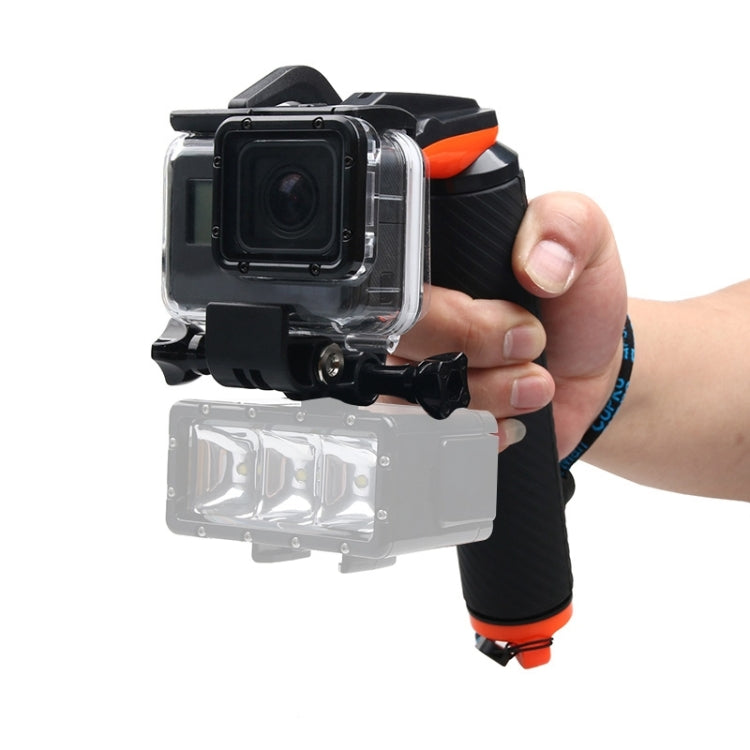 + Floating Hand Grip Diving Buoyancy Stick with Adjustable Anti-lost Strap & Screw & Wrench for GoPro HERO7 /6 Black /5 Black, Shutter Trigger