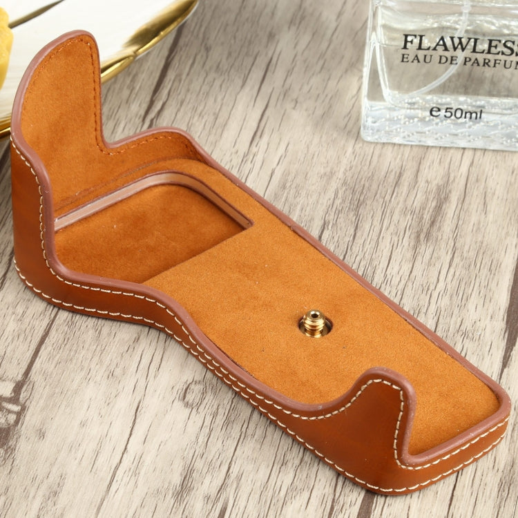 1/4 inch Thread PU Leather Camera Half Case Base for Canon EOS 77D / 800D, For Canon EOS 77D