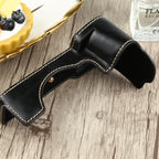1/4 inch Thread PU Leather Camera Half Case Base for Sony ILCE-7C/A7C