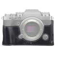 1/4 inch Thread Litchi Texture PU Leather Camera Half Case Base for FUJIFILM X-T4